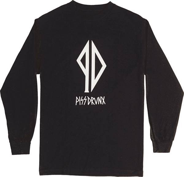 Piss Drunx - Drunx Make It A Double L/s M-blk/wht
