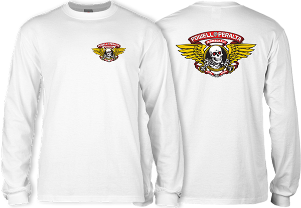 Powell Peralta - Winged Ripper L/s M-white