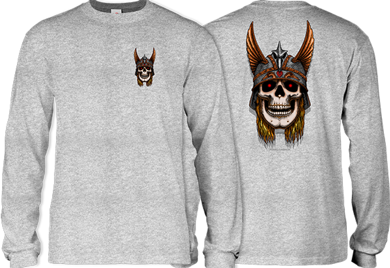 Powell Peralta - Anderson Skull L/s S-sport Grey