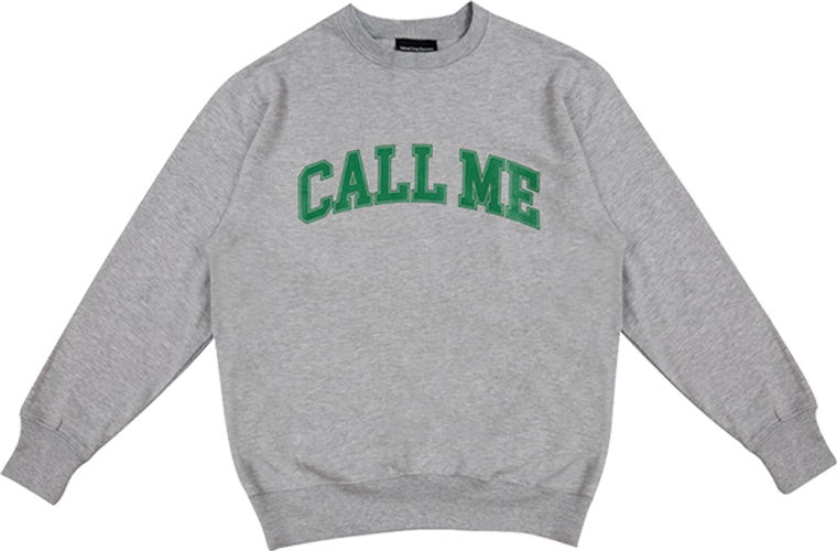 Call Me 917 - Me 917 Call Me Logo Crew/swt S-heather Grey - Skateboard Sweatshirt Hoodie