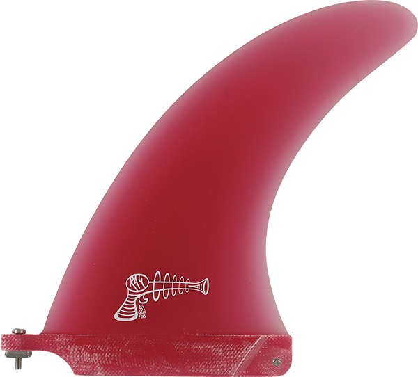 Ray Gun - Gun Fiberglass Center Fin 7.0" Red - Surfboard Fins