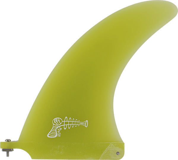 Ray Gun - Gun Fiberglass Center Fin 7.0" Yellow - Surfboard Fins