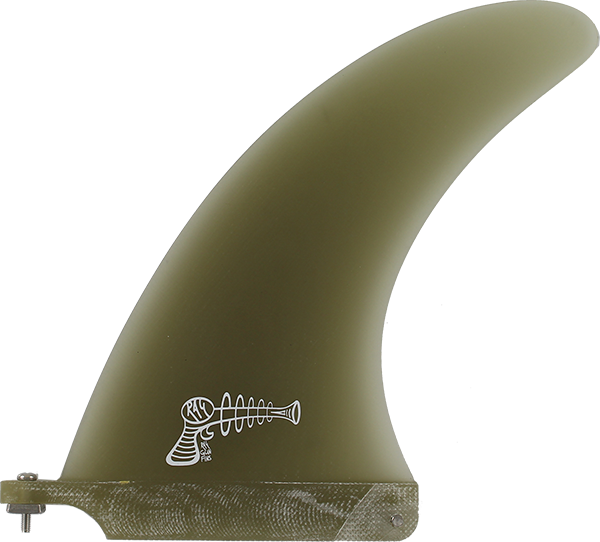 Ray Gun - Gun Fiberglass Center Fin 7.5" Smoke - Surfboard Fins