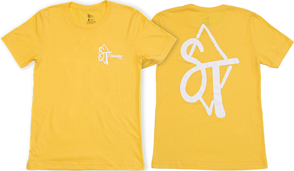 Sandlot - Times Staple Ss Xs-yellow - Skateboard Tshirt