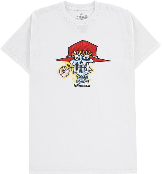 Krooked - Muerte Ss S-white - Skateboard Tshirt