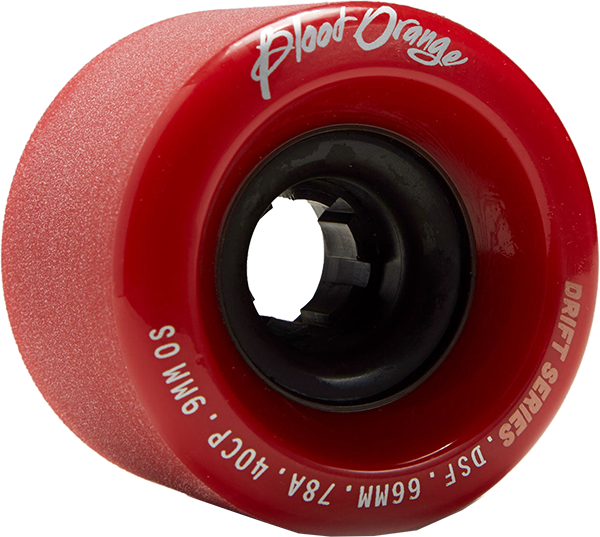 Blood Orange - Orange Drift 66mm 78a Oxblood Red - Skateboard Wheels (Set of 4)