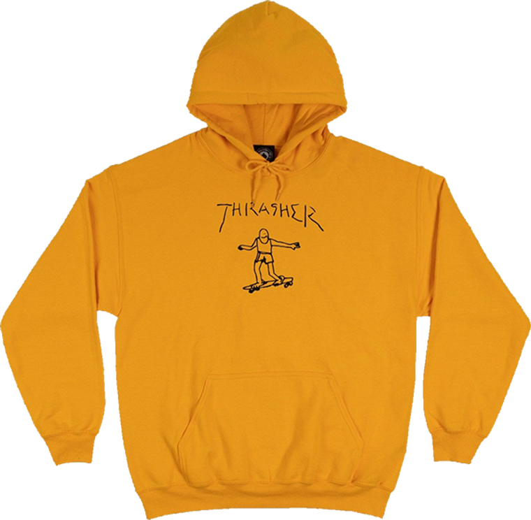Thrasher - Gonz Hd/swt S-gold - Skateboard Hoodie Sweatshirt