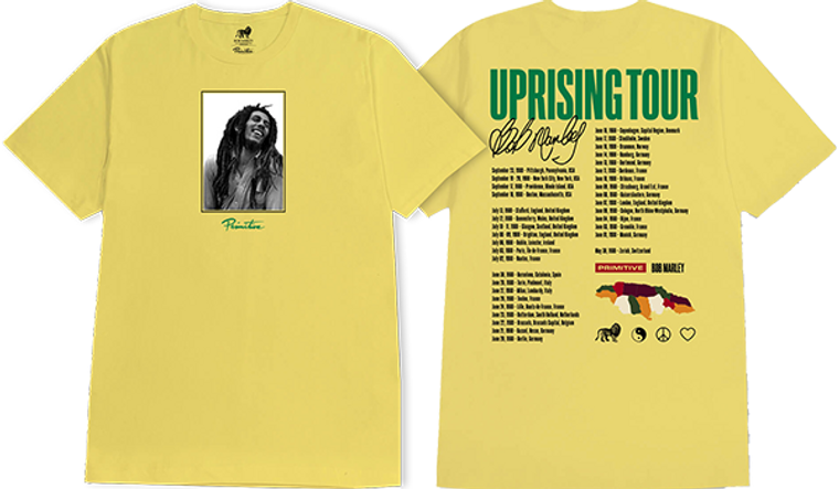 Primitive - Uprising Ss Xl-banana - Skateboard Tshirt