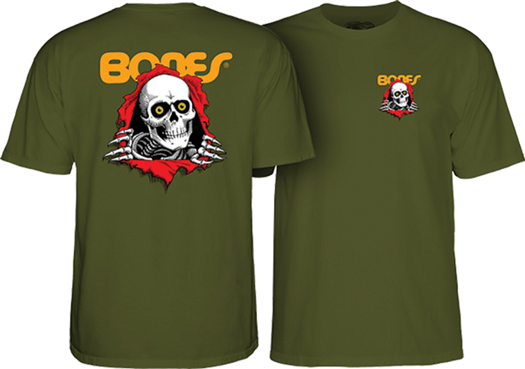 Powell Peralta - Ripper Ss M-military Green - Skateboard T-Shirt