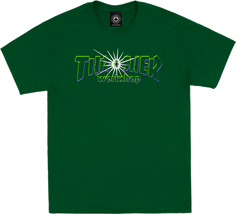 Thrasher - X Aws Nova Ss Xl-forest Green - Skateboard T-Shirt