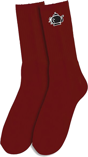Foundation - Teapot Socks Cardinal 1pr - Skateboard Socks
