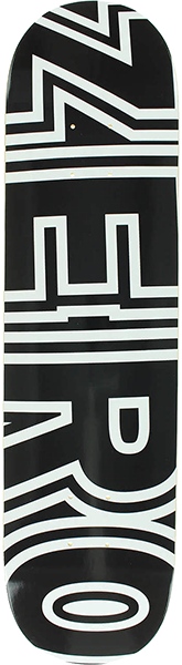 Zero - Bold Deck-7.5 Black/wht - Skateboard Deck