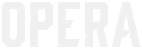 Opera - Logo Vinyl Die-cut Sticker White