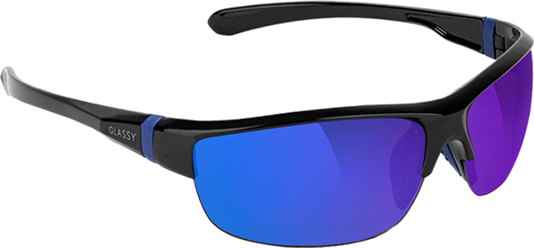 Glassy Sunhaters - Weber Black/blue Mirror