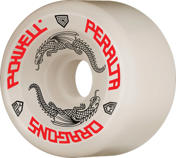 Powell Peralta - Df Green Dragon 64/36mm 93a Off White - Skateboard Wheels (Set of Four)