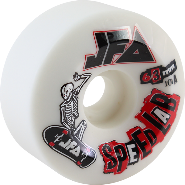 Speedlab - Jfa 63mm 101a White - Skateboard Wheels (Set of Four)