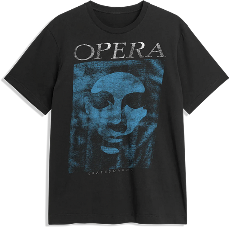 Opera - Mask Vintage Ss Xl-black - Skateboard Tshirt