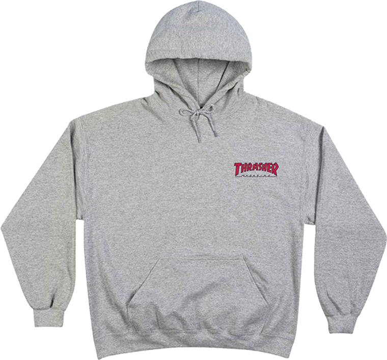 Thrasher - Little Outline Hd/swt M-grey - Skateboard Sweatshirt