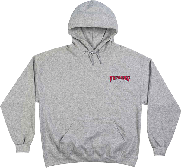 Thrasher - Little Outline Hd/swt Xl-grey - Skateboard Sweatshirt