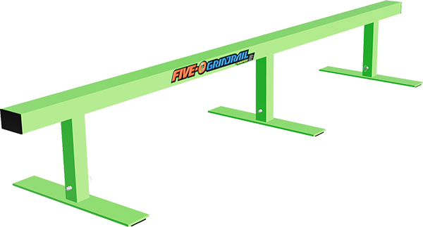 Ram - 5-0 Grind Rail - Square Tube 79" Green