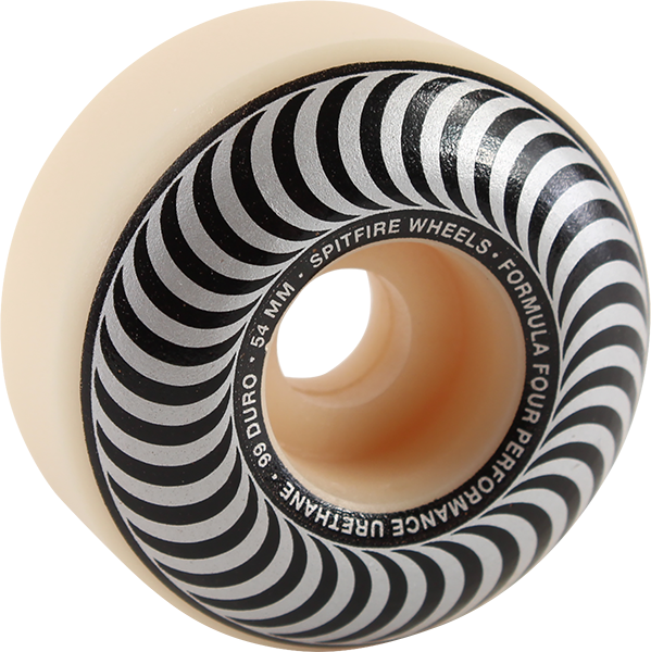 Spitfire - F4 99a Classic Swirl 54mm Wht W/silver - Skateboard Wheels (Set of Four)