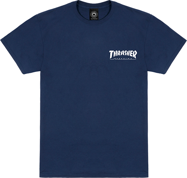 Thrasher - Little Thrasher Ss S-navy - Skateboard TShirt