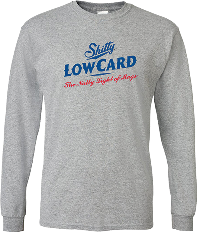 Lowcard - Natty Logo Ls L-heather Grey - Longsleeve Tee Shirt