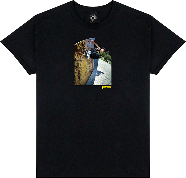 Thrasher - Mic-e Wallride Ss L-black - Skateboard TShirt