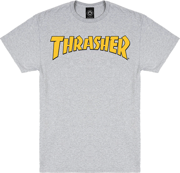 Thrasher - Cover Logo Ss Xl-ash Grey - Skateboard TShirt