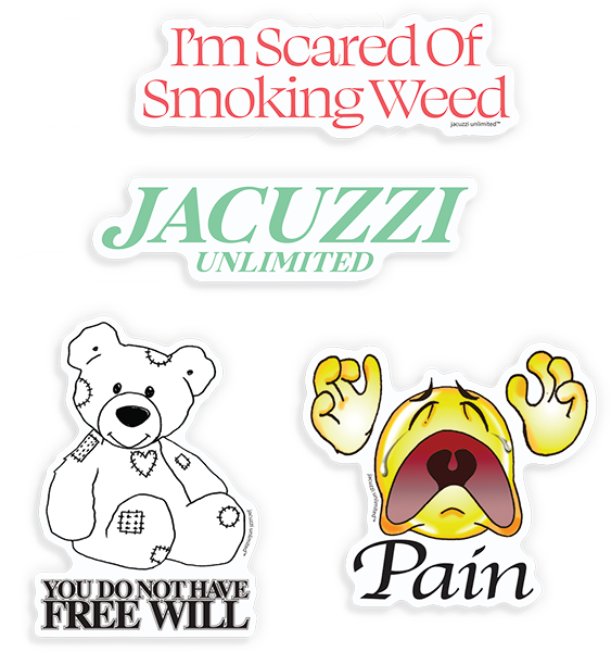 Jacuzzi - 10/pack Free Will Assorted Stickers