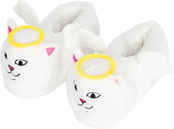 Rip N Dip - N Dip Lord Angel Plush Slippers L/xl 9-13 Wht