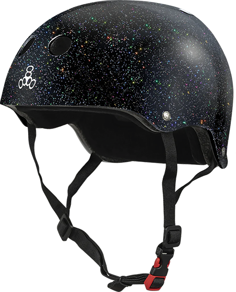 Triple 8 - Certified Sweatsaver Xs/s-black Glitter - Skateboard Helmet
