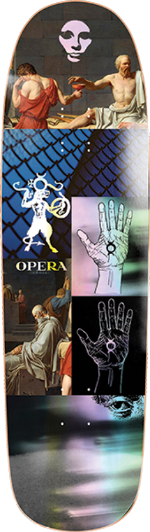 Opera - Marked Deck-9.12 Blue/grey/black - Skateboard Deck