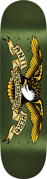 Antihero - Easy Rider Classic Eagle Deck-8.38 Grn Metallic - Skateboard Deck