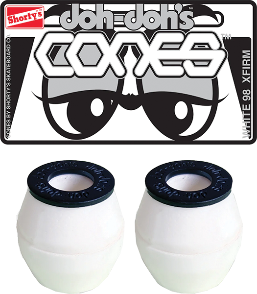 Shortys - 5pk(10pr) Cones - 98a White - Skateboard Bushings