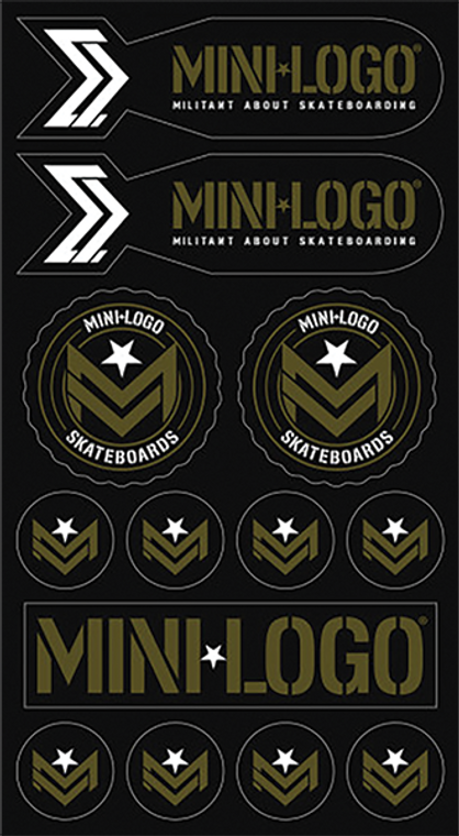 Mini Logo - 10/pc Assorted Sticker Sheet