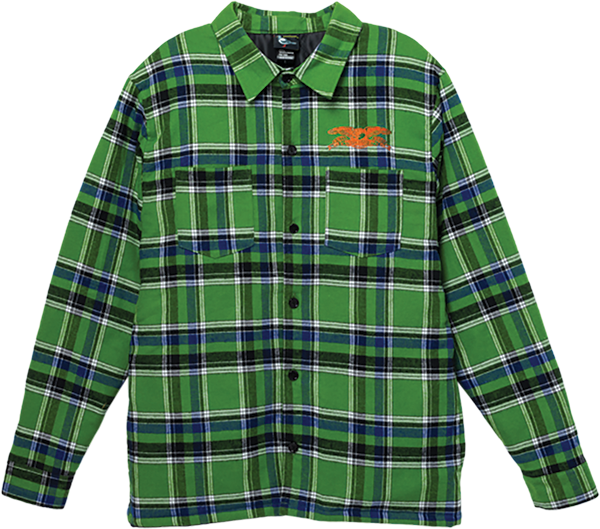 Antihero - Basic Eagle Flannel Jacket M-grn/blue
