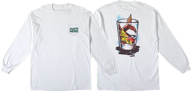 Antihero - Fish Bowl Pocket Ls Xl-white