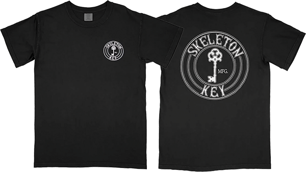 Skeleton Key - Key Og Circle Logo Ss Xl-black - Skateboard Tshirt