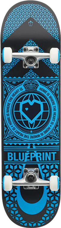 Blueprint - Home Heart Complete-8.25 Blk/blue - Complete Skateboard