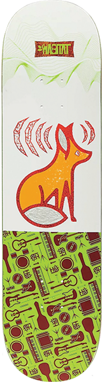 Habitat - Audio Centric Deck-8.12 White - Skateboard Deck