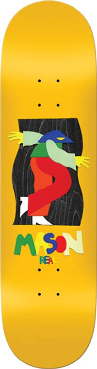Real - Silva By Marbie Deck-8.5 Yellow - Skateboard Deck