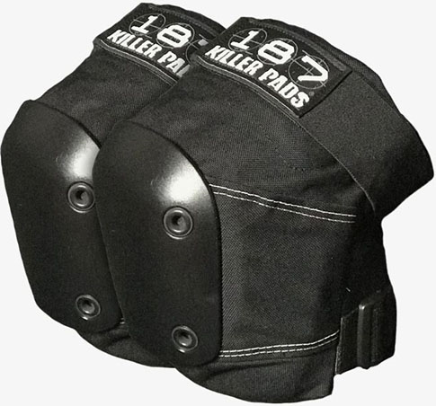 187 Killer Pads Slim Knee Black M - Skateboard Pads