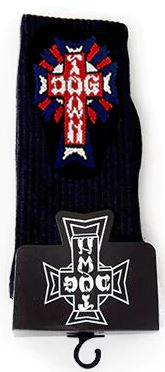 Dogtown Cross Logo Color Crew Socks Usa/black