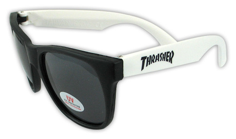 Thrasher Logo Sunglasses White