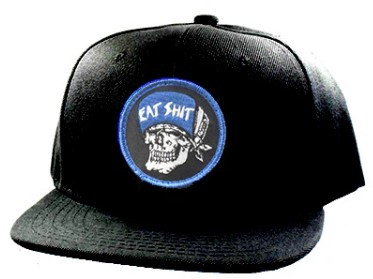 Dogtown Eat Shit Patch Snapback Hat Black
