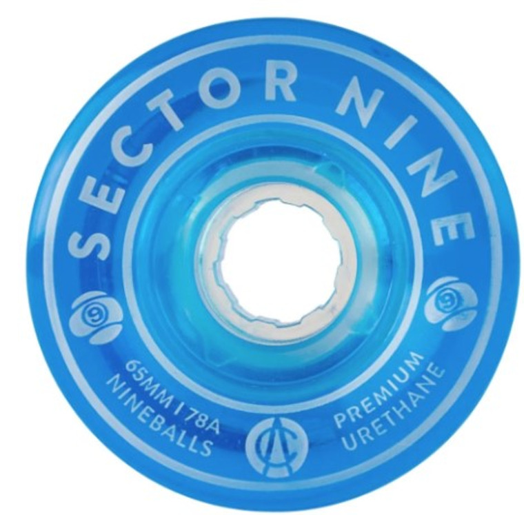 Sector 9 Nineballs Blue 65mm 78a Wheels - Skateboard Wheels (Set Of 4)