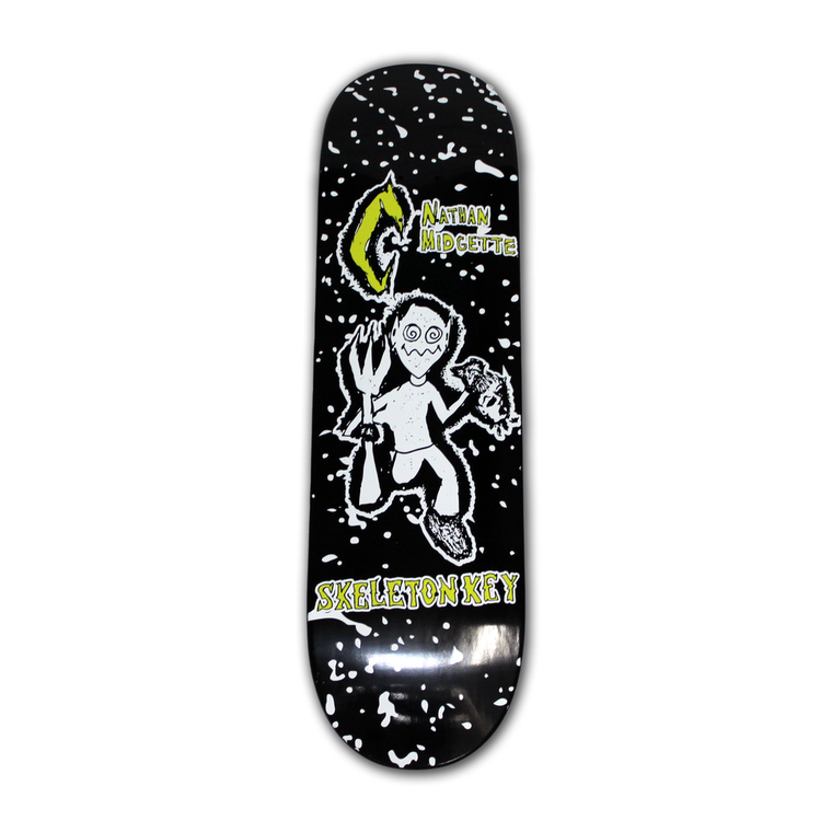 Skeleton Key Nathan Midgette Deck 10.00 - Skateboard Deck