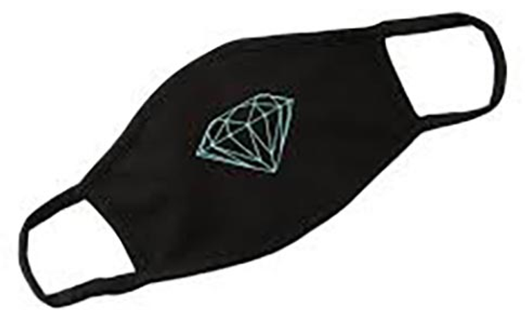 Diamond Black Brilliant Face Mask