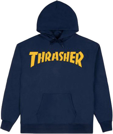 Thrasher Cover Logo Navy Hd/swt S